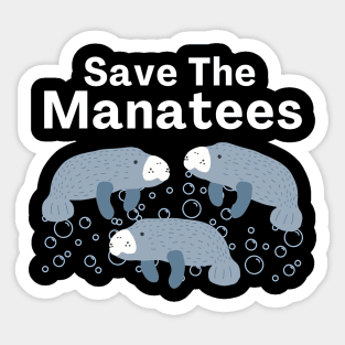 Save The Manatees Sticker